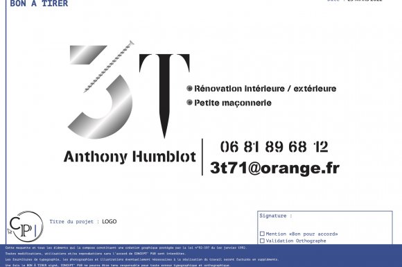 Concept' Pub - Création de logo pour un artisan à La Chapelle de Guinchay